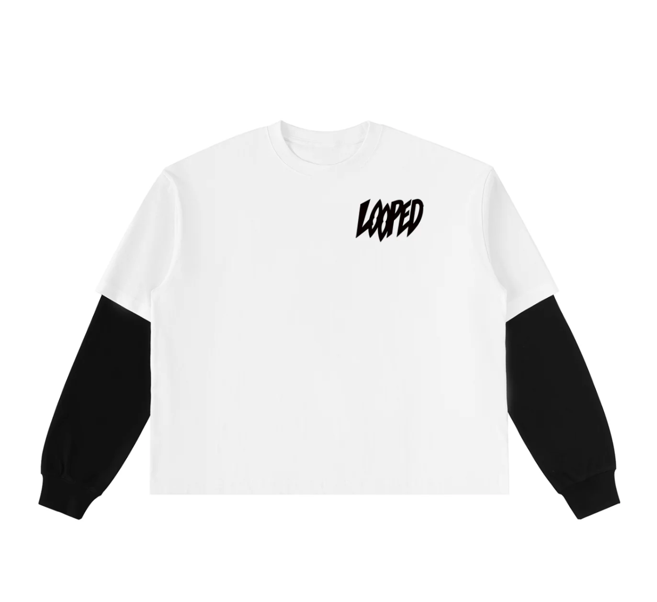 Layered "dice" long sleeve